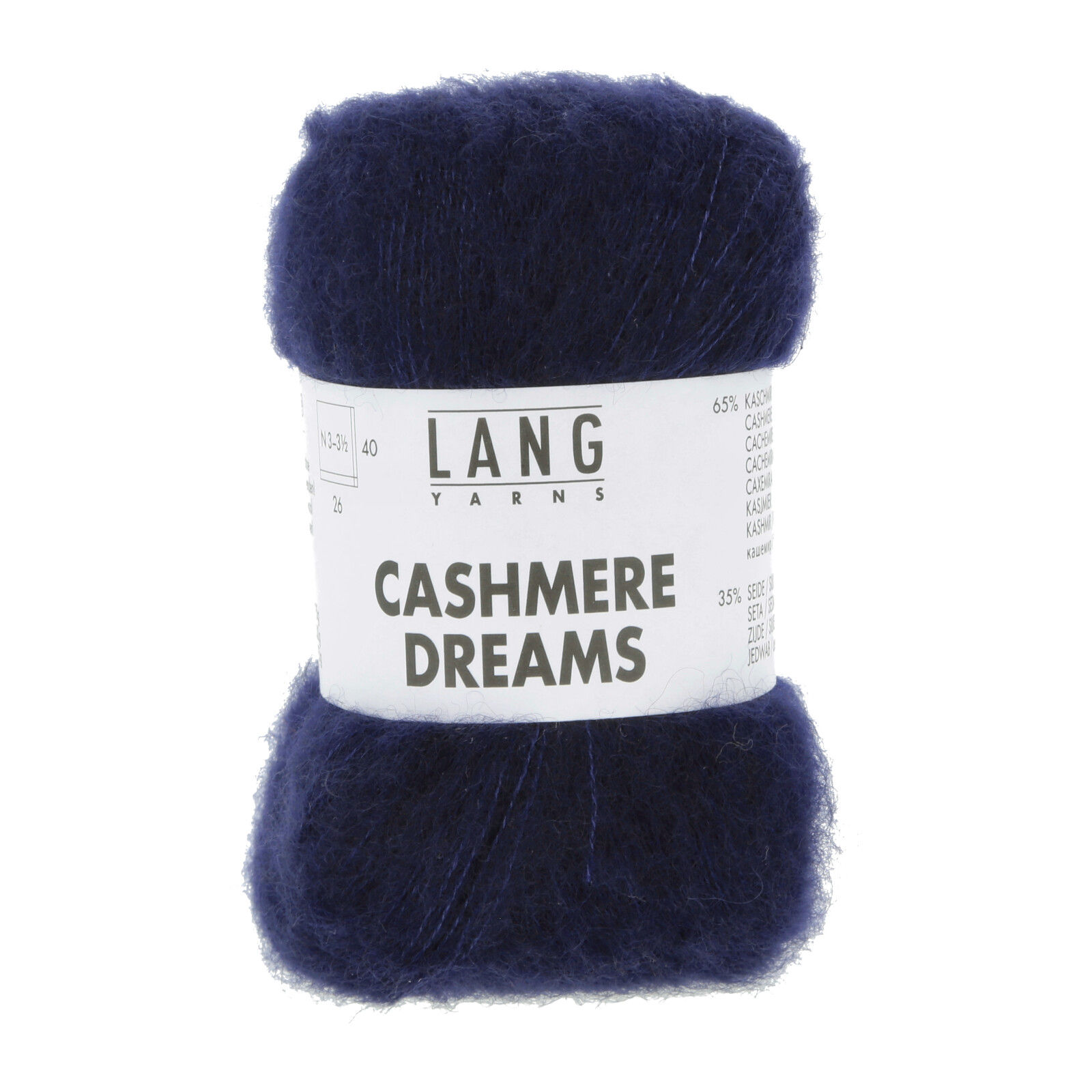 Lang Yarns Cashmere Dreams Farbe 0035 dunkelblau