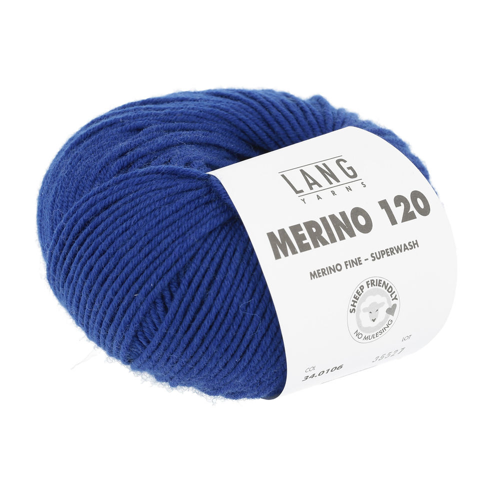 Lang Yarns Merino 120 Farbe 0106 blau