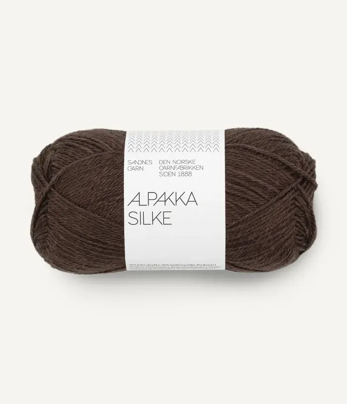 Sandnes Garn Alpakka Silke 3591 chocolate plum