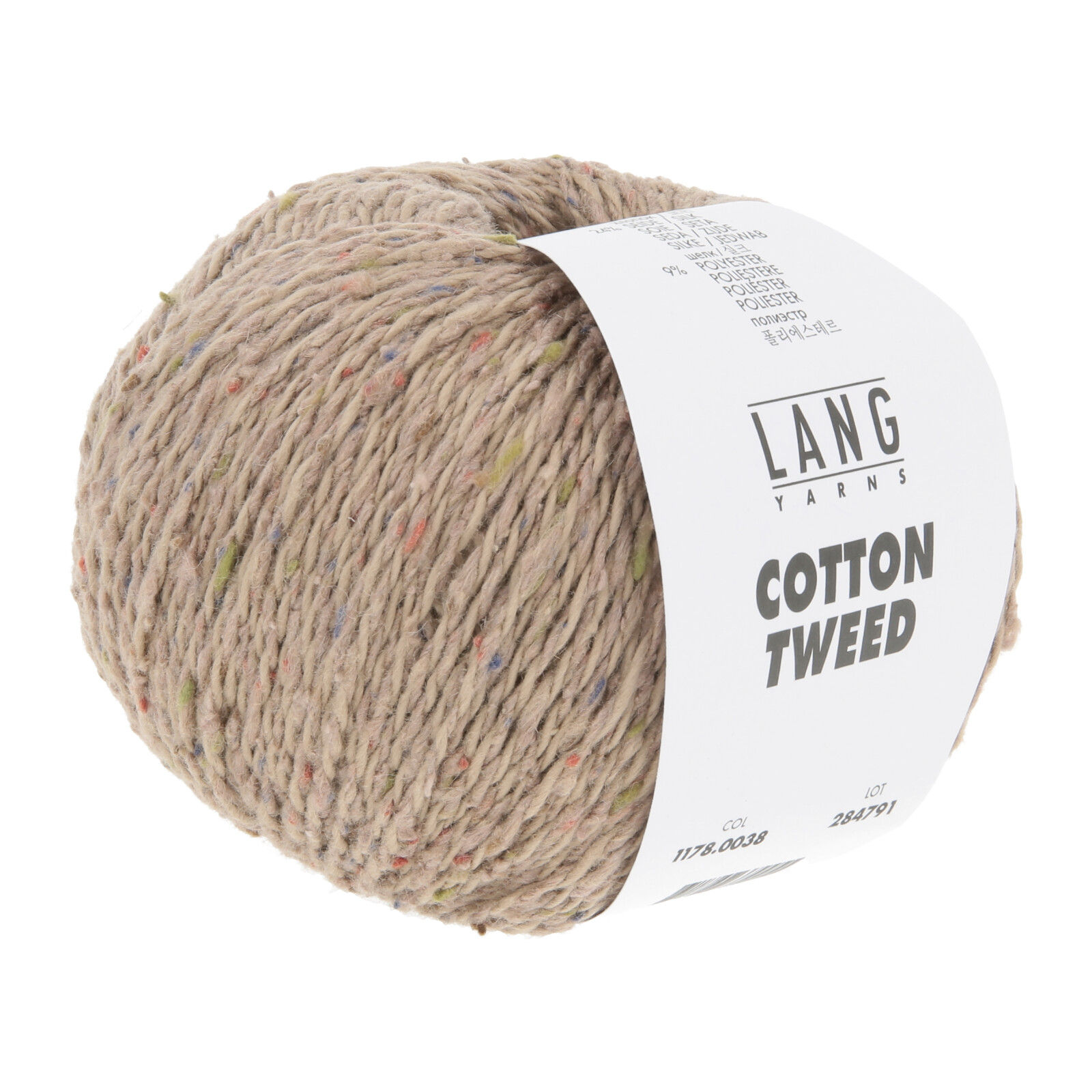 Lang Yarns Cotton Tweed Farbe 0038