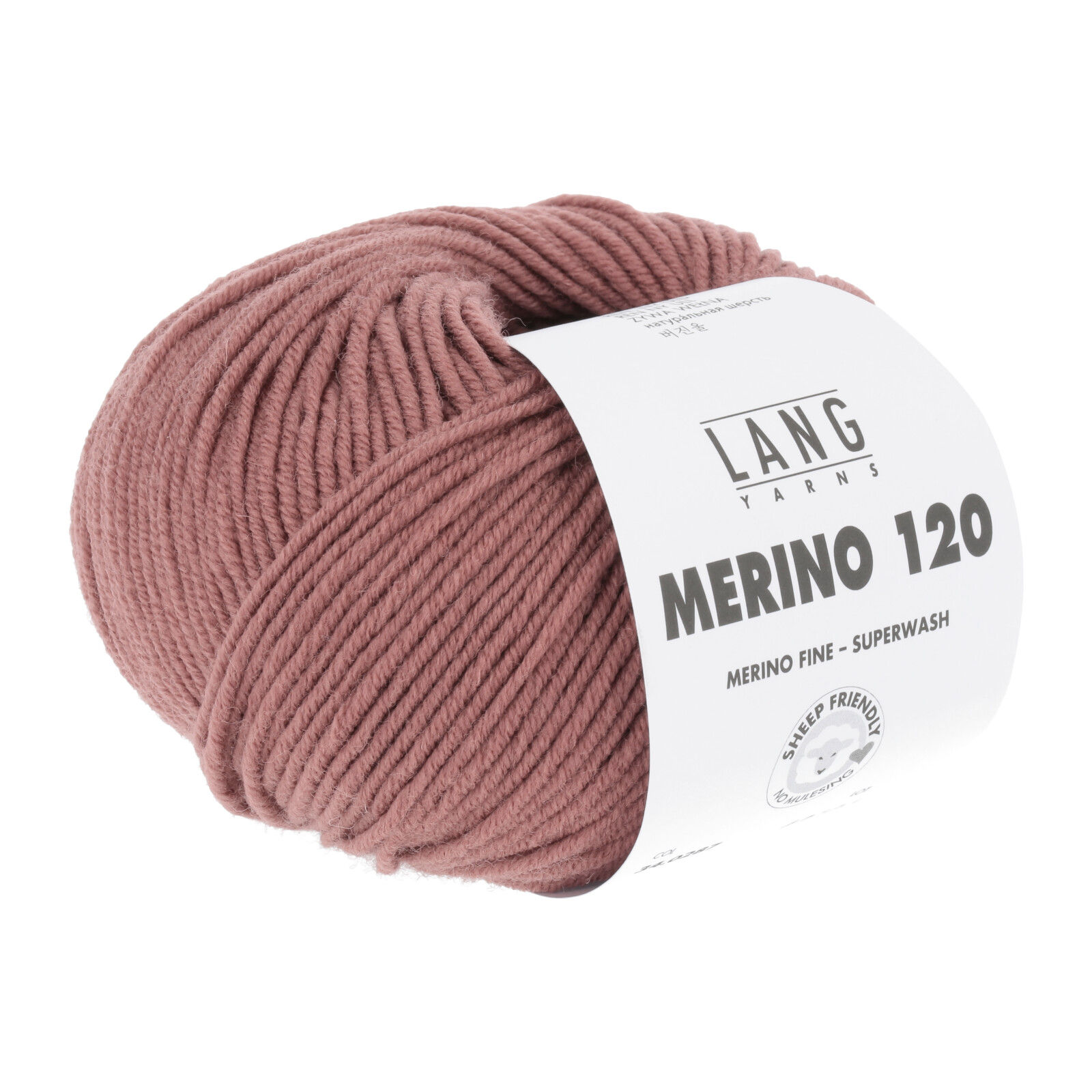 Lang Yarns Merino 120 Farbe 0287 rosa braun
