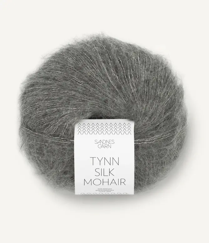Sandnes Garn Tynn Silk Mohair Farbe 1053 mork gramelert