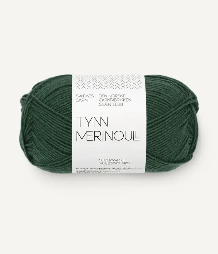 Sandnes Garn Tynn Merinoull Fb. 8581 deep forest green