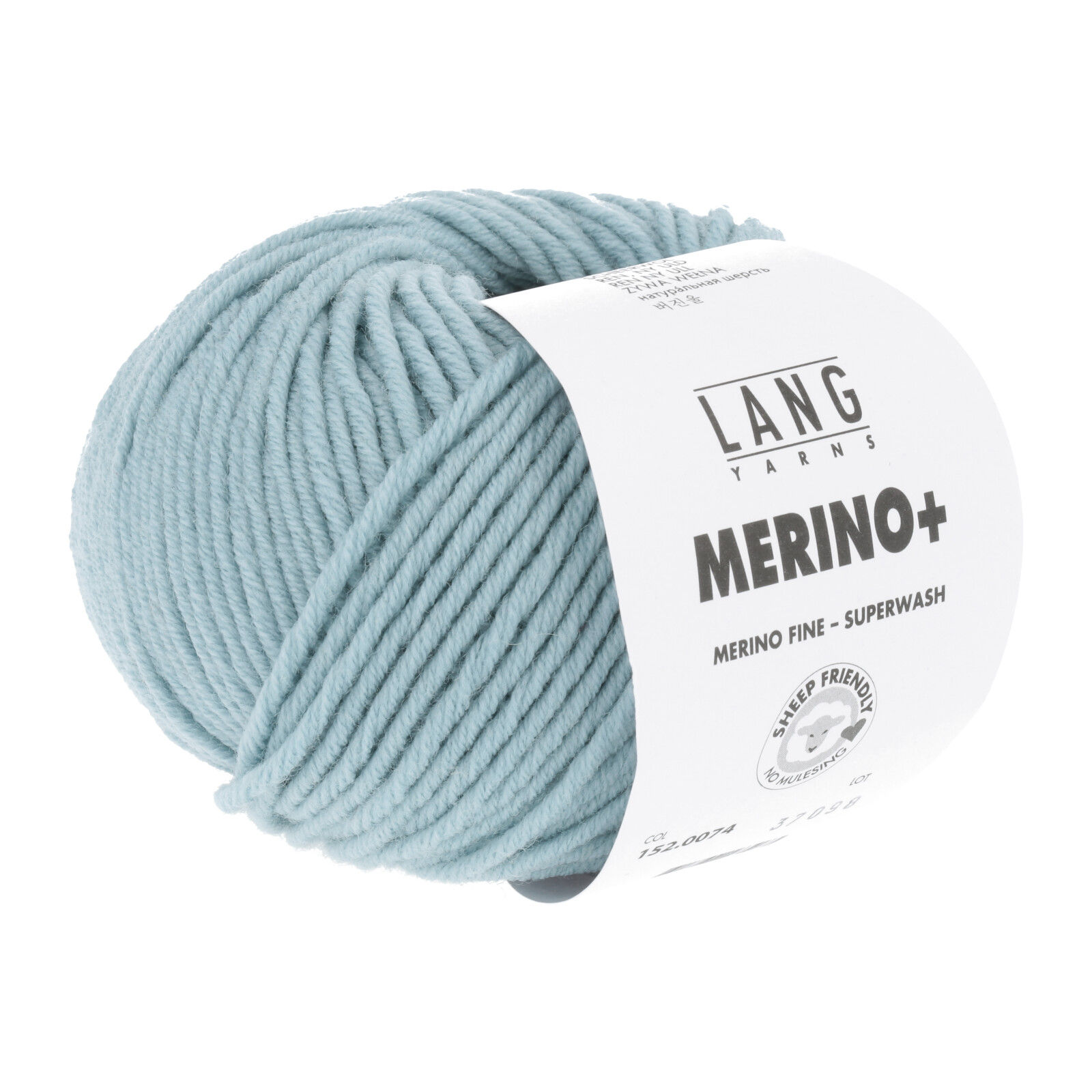 Lang Yarns Merino+ Farbe 0074 blau
