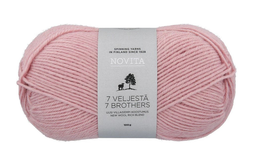 Novita 7 Veljestä 7 Brothers Farbe 053 Preiselbeerbrei