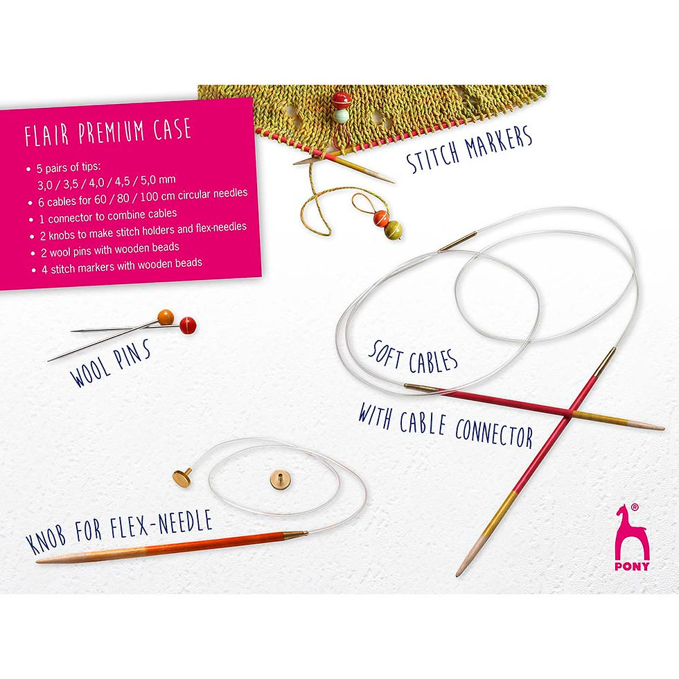 Miniaturbild: Pony Flair Luxury Set austauschbare Stricknadeln
