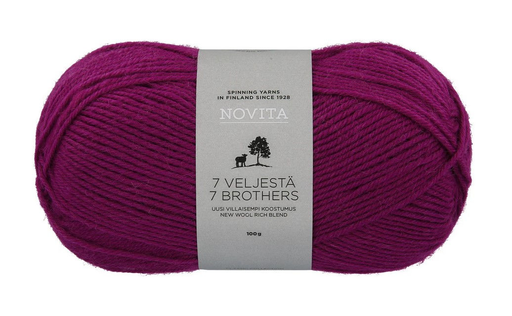 Novita 7 Veljestä 7 Brothers Farbe 563 Flockenblume