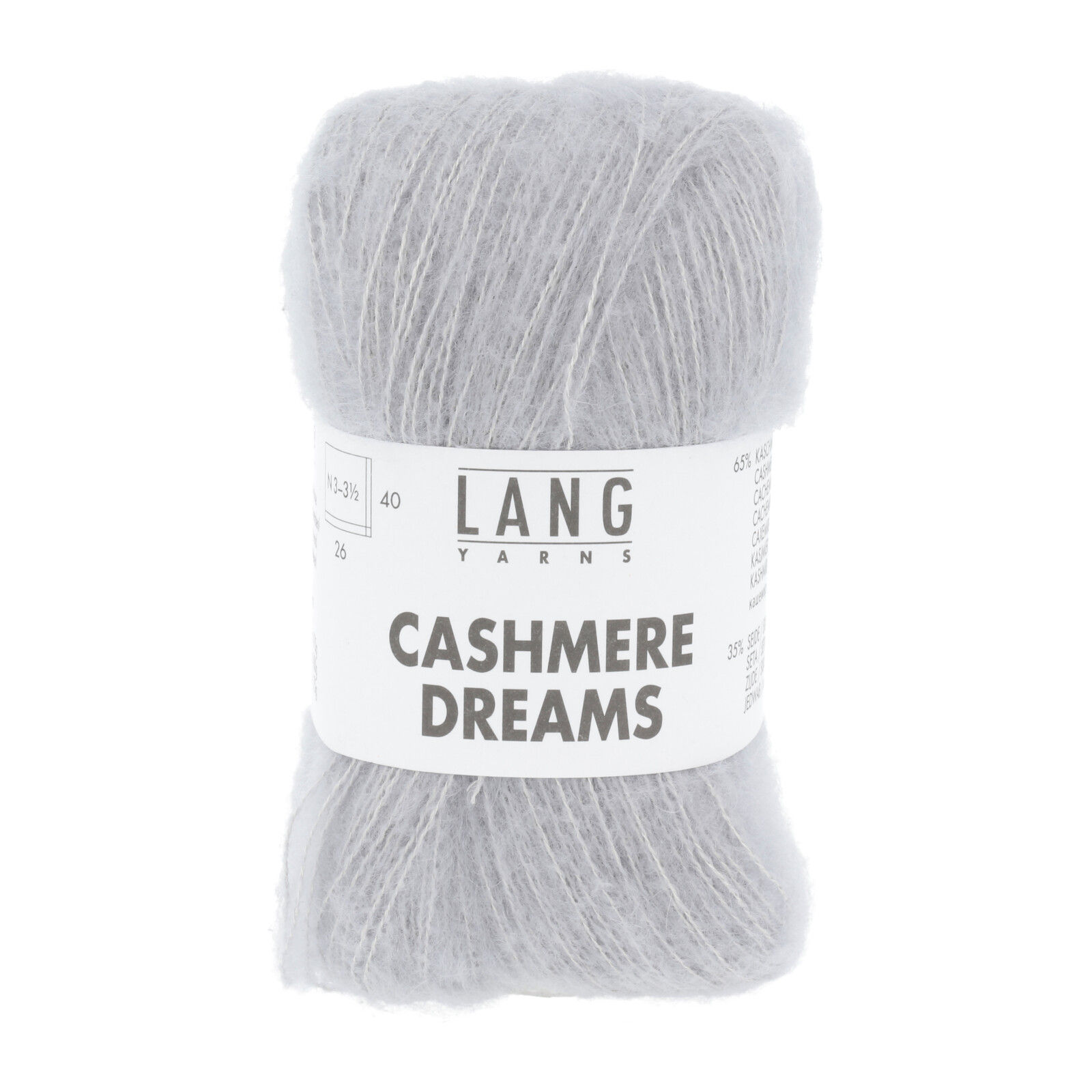 Lang Yarns Cashmere Dreams Farbe 0023 hellgrau