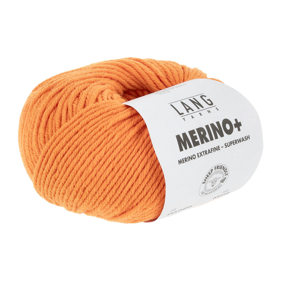 Lang Yarns Merino+ Farbe 0459 hell orange