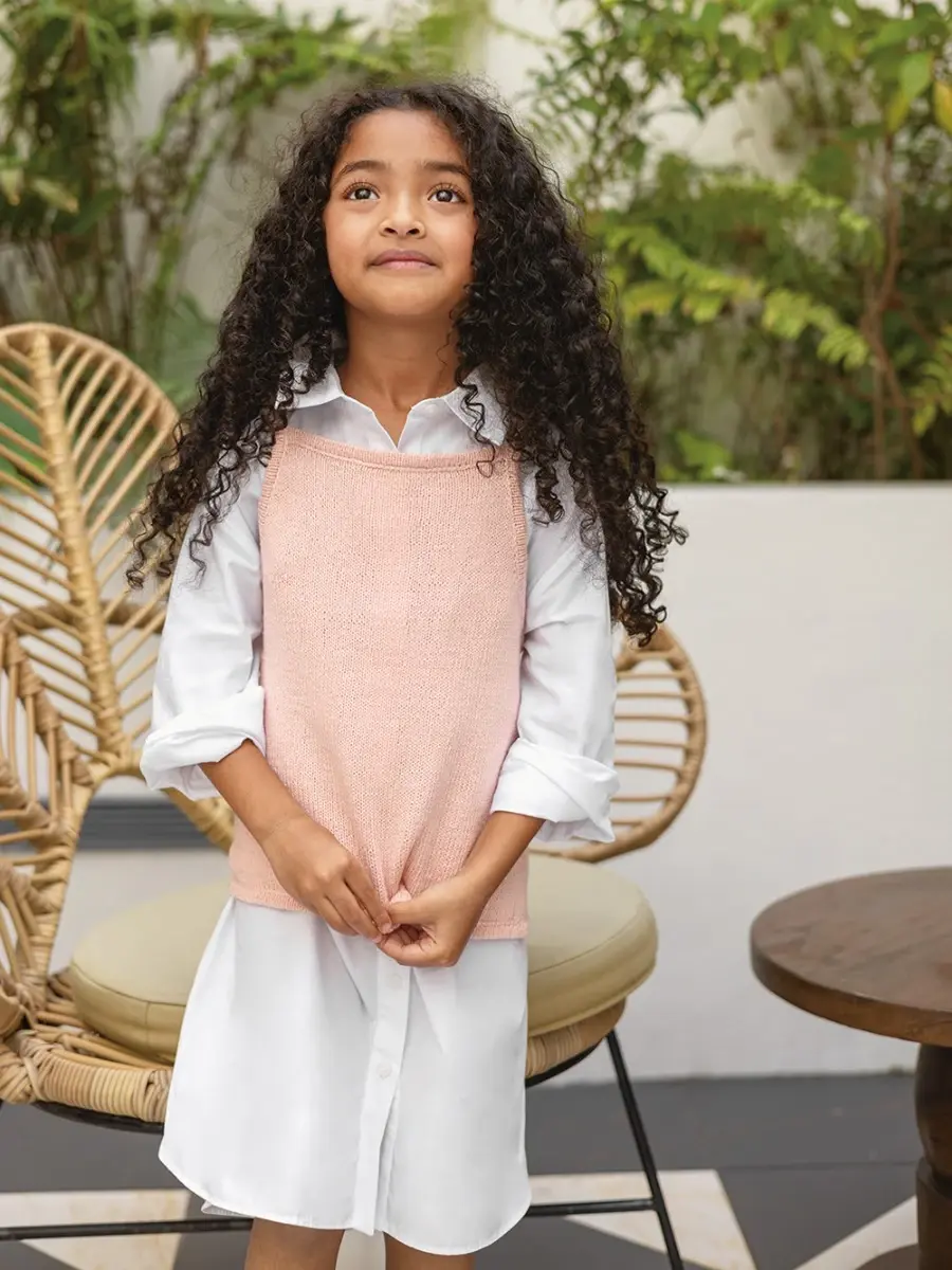 Sandnes Garn Einzelanleitung Sommerkinder 2503 Nr. 2 Clementine Top Junior