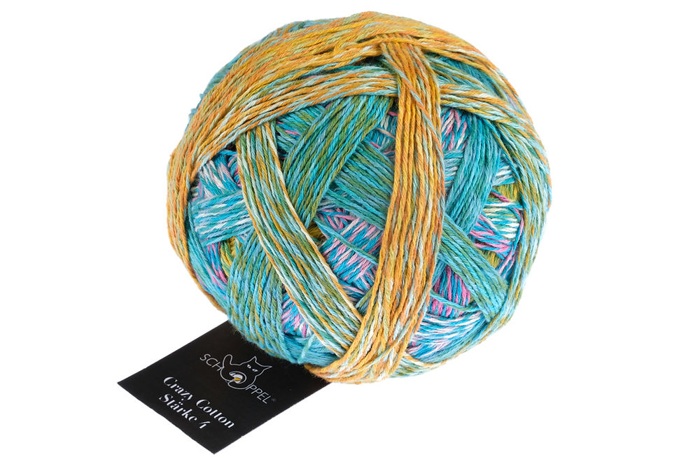 サムネイル： Schoppel Zauberball Crazy Cotton Stärke 4 2367 Sommermärchen