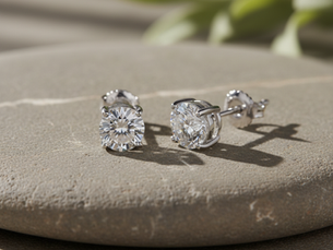 Moissanite Stud Earrings