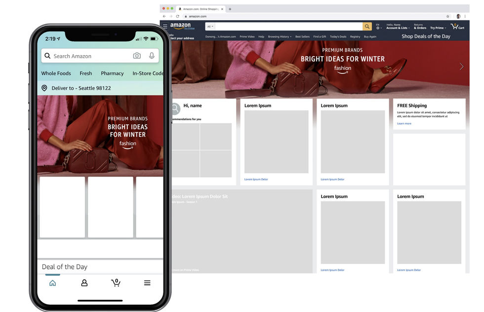 Premium Brands winter 2022/23 homepage banner for bold hues