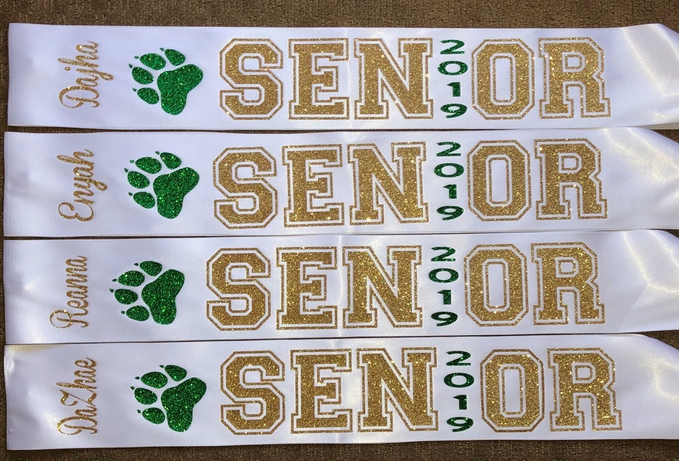 Senior Sash w/ Logo & Name