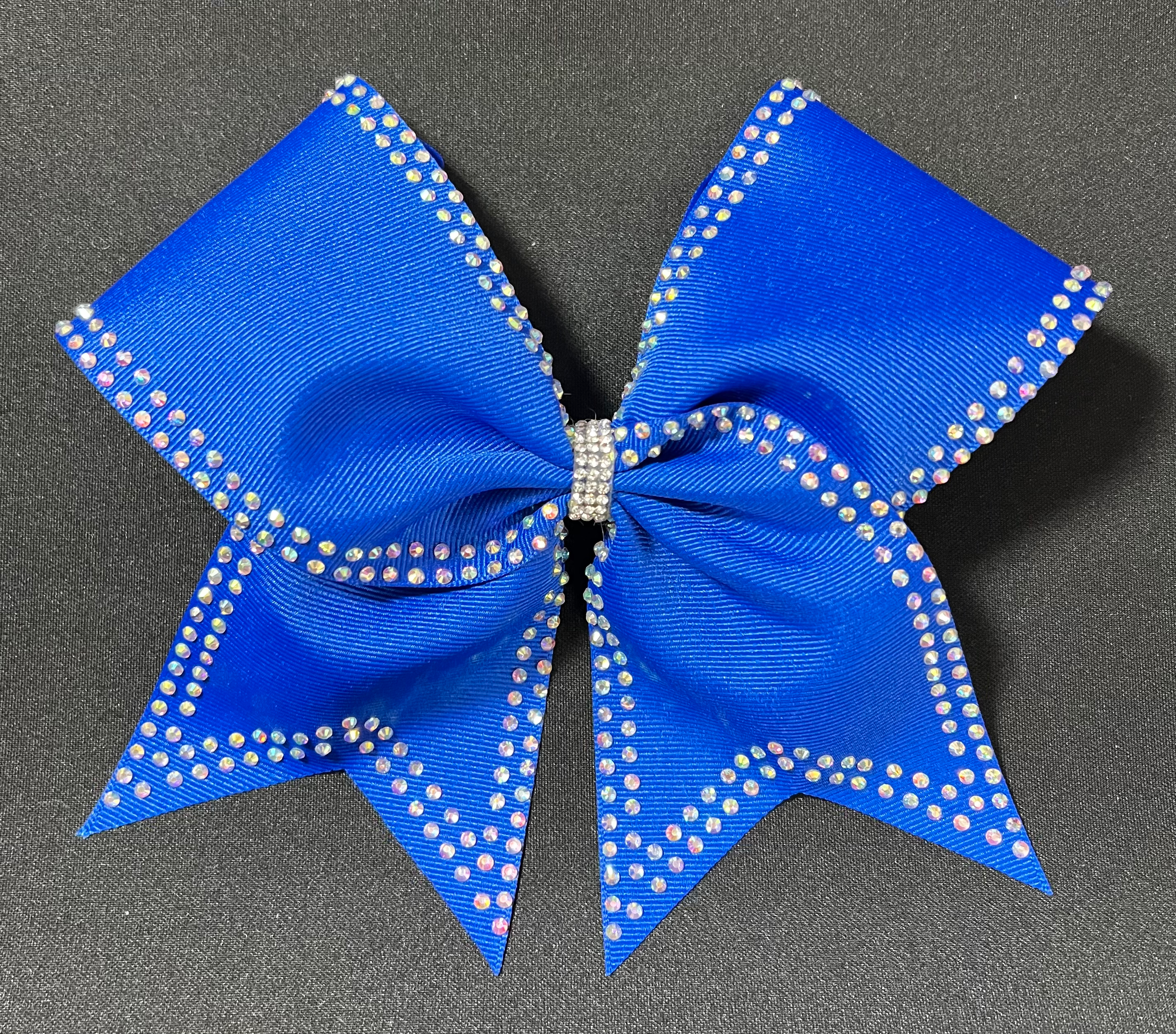 Reese - Royal Rhinetone Full Edge Bow