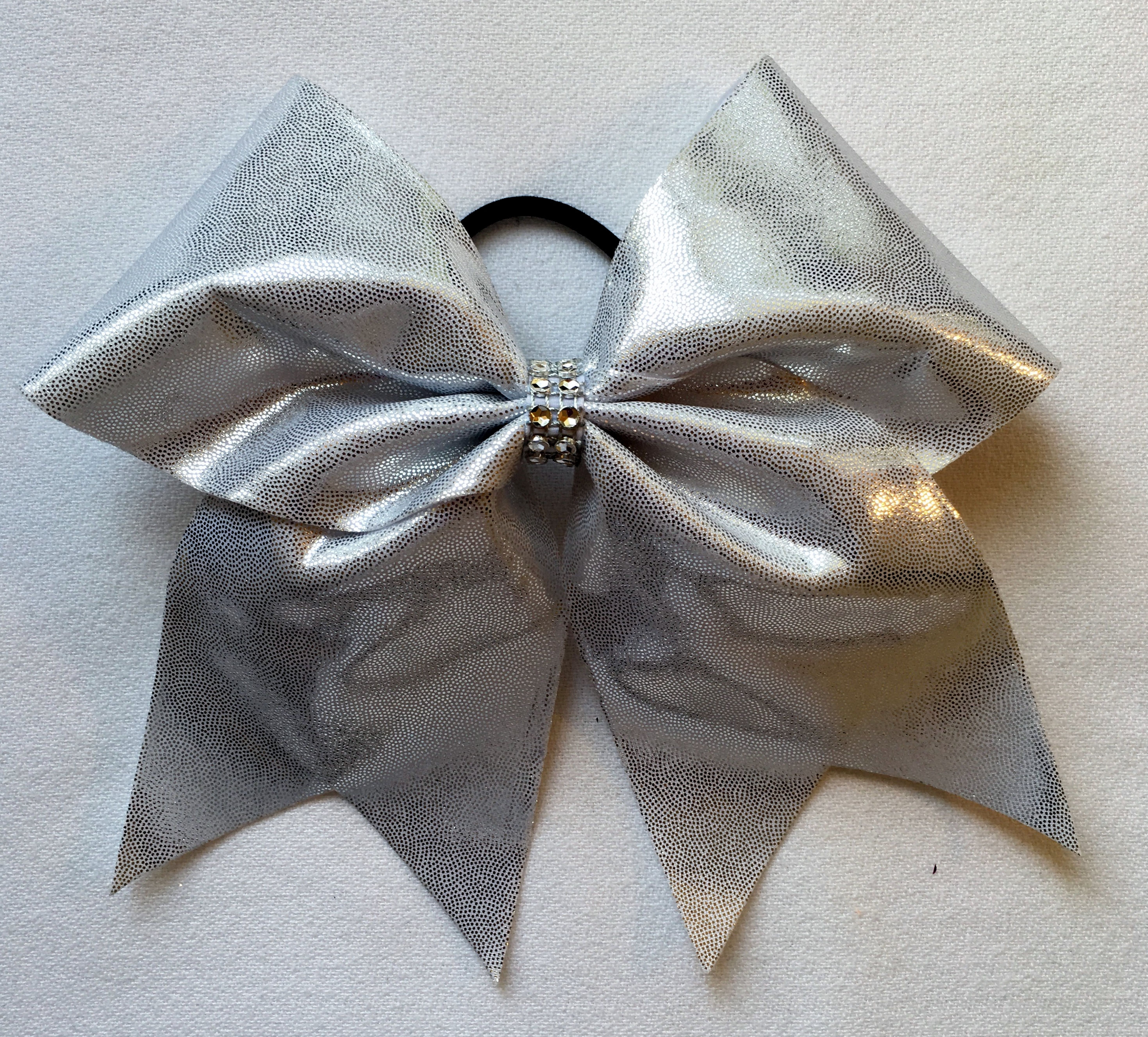 Silver Mystique Bow w/ Center Bling