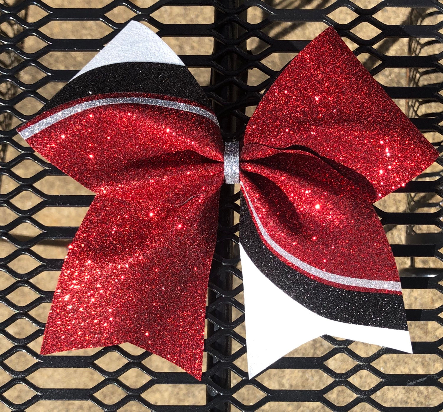 Full Glitter Reverse Swoosh Bow