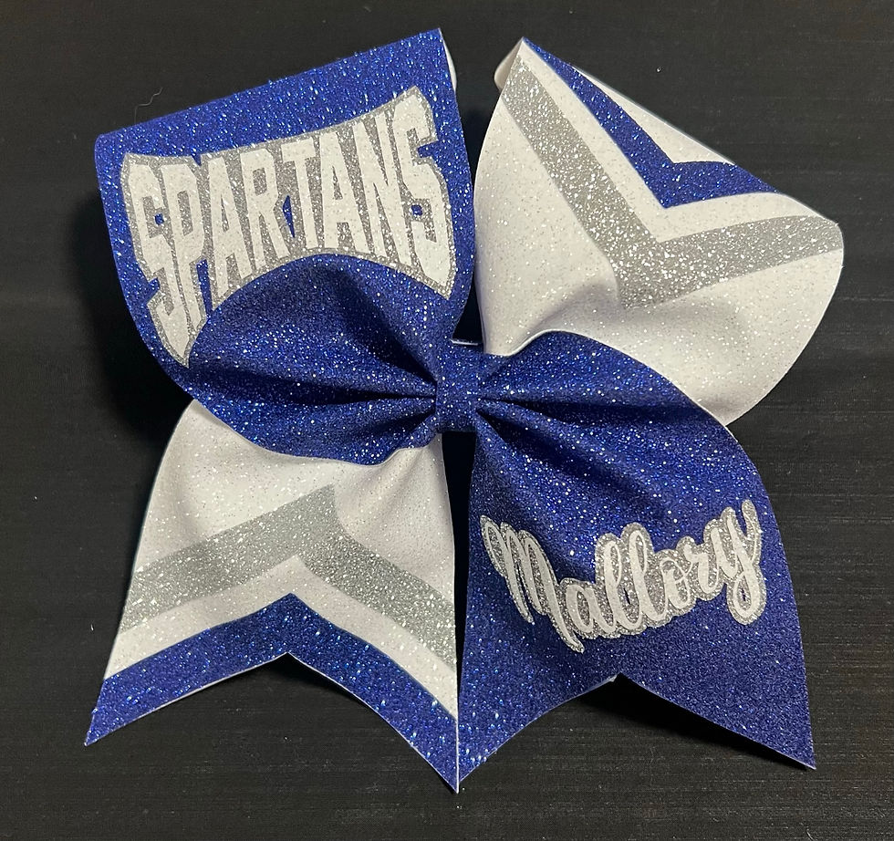 Thumbnail: Double Chevron School Logo & Name Bow