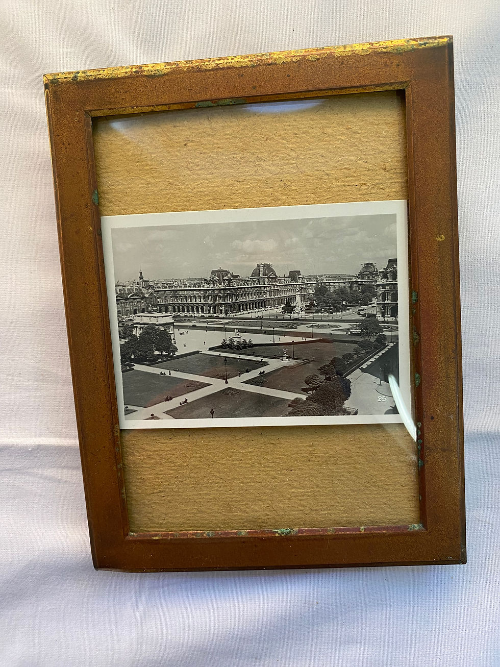 Thumbnail: Antique, French, Art Deco Brass Frame