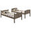 Thumbnail: Flynn Twin over Twin Bunk Bed Weathered Brown or TaupeTwin over Full