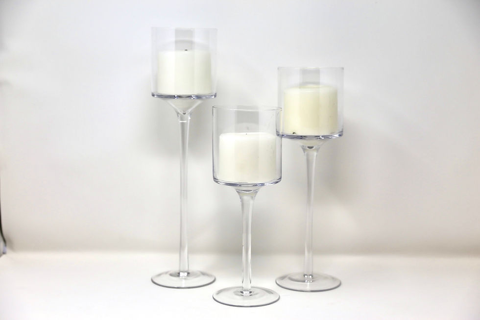 Thumbnail: Wine Stem Glass Votive Trio