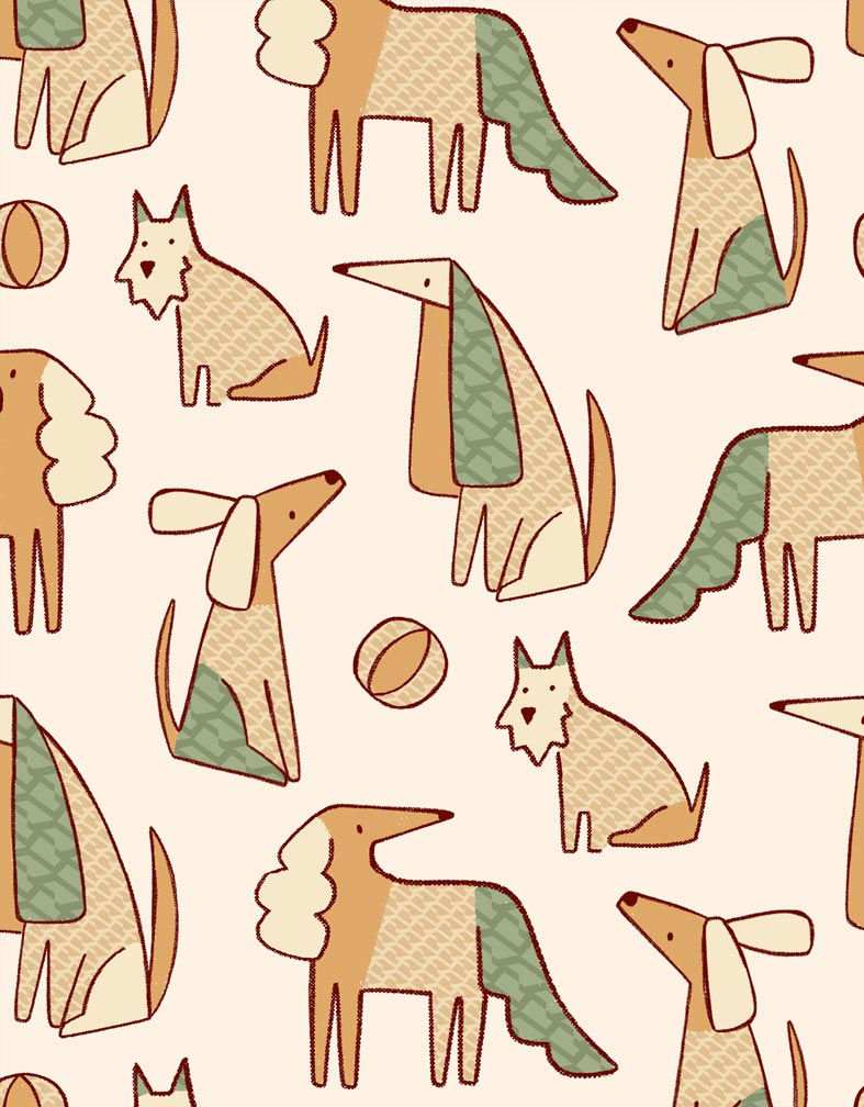 Thumbnail: Estampado Cool Dogs Green