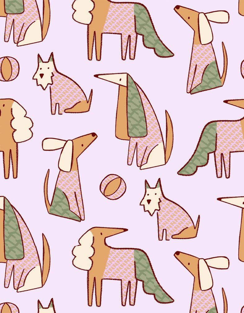 Thumbnail: Estampado Cool Dogs Pink