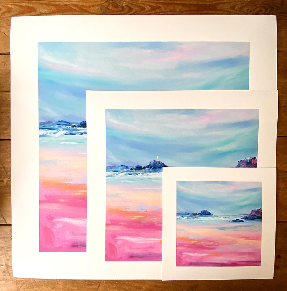 Thumbnail: Godrevy Lighthouse Limited Edition Print