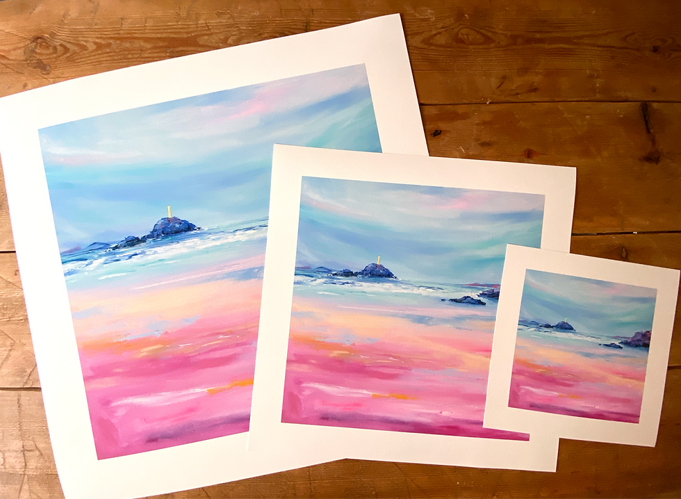 Thumbnail: Godrevy Lighthouse Limited Edition Print