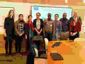 From left to right : Virissa Lenters (Julius Center, University Medical Center, Utrecht), Savina Chham (National Institute of Public Health, Cambodia), Nikki Giron (Julius Center), Joyce Browne (Julius Center), Salisu Ishaku (Julius Center), Vannarath Te (National Institute of Public Health, Cambodia), Daniel Boateng (Julius Center), Kerstin Klipstein-Grobusch (Julius Center) and George Downward (Institute for Risk Assessment Sciences, Utrecht University)