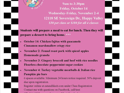 New Classes and Holiday Bazaars