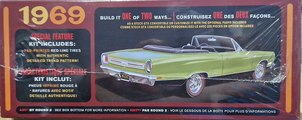 Thumbnail: AMT 1969 Plymouth GTX convertible/cabriolet 1/25 AMT1137