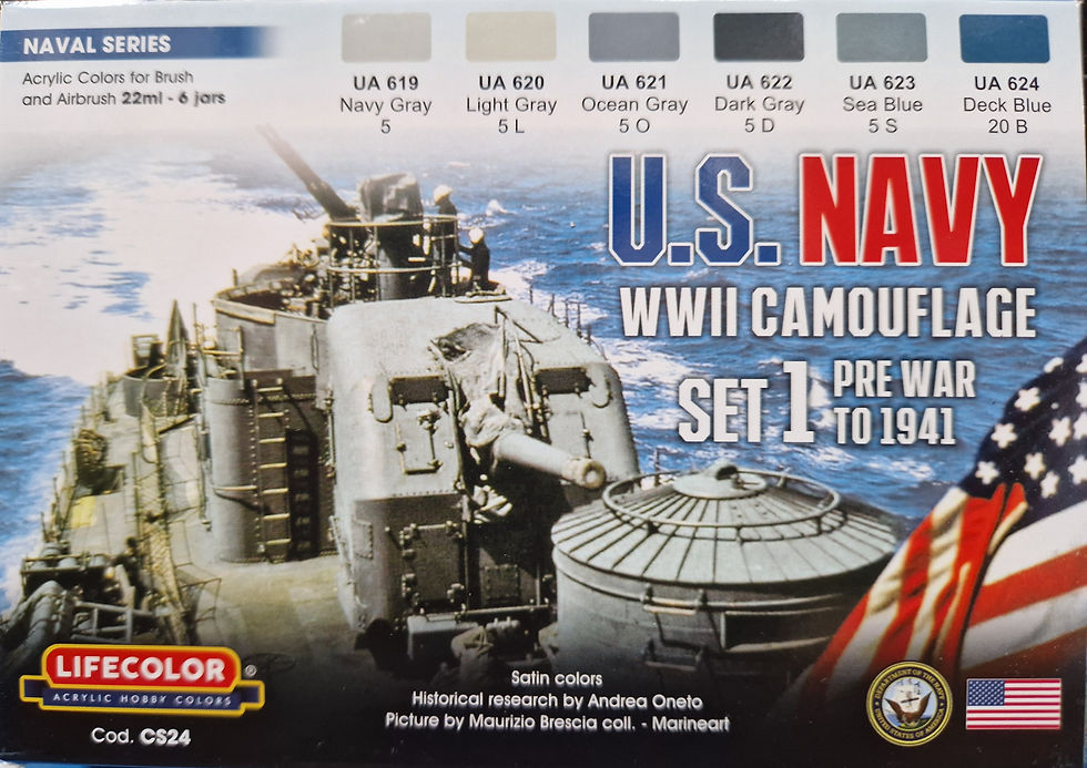 Lifecolor U.S. Navy WWII camouflage set 1 pre war to 1941