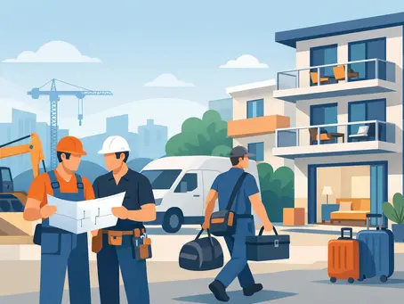 Leitfaden Corporate Housing für Handwerkerteams