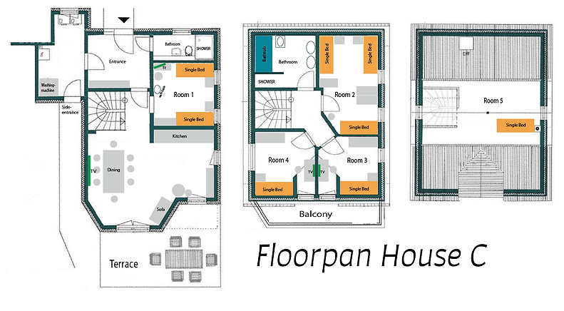 Grundriss Monteurunterkunft