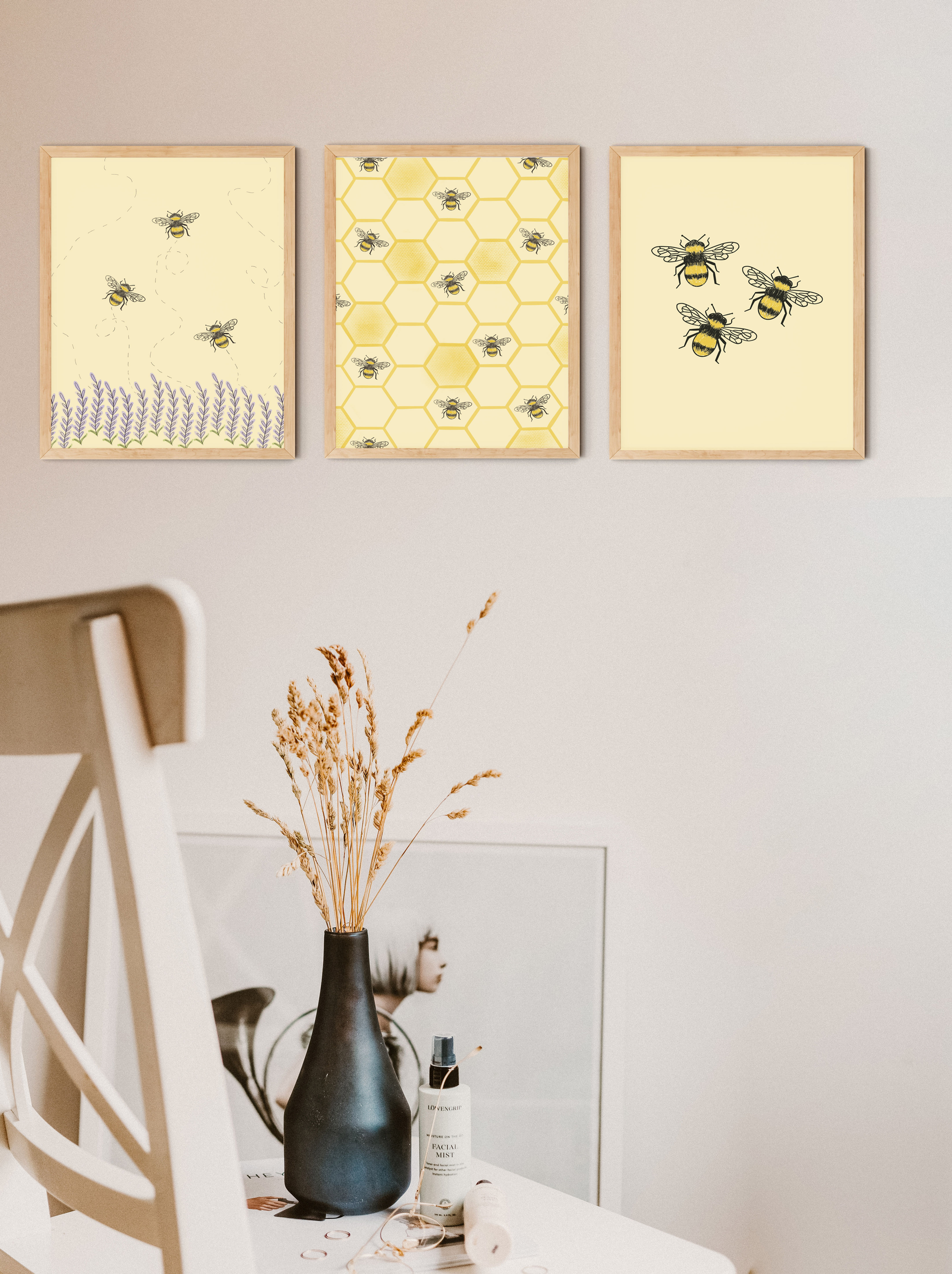 Bumble Bee Print Set