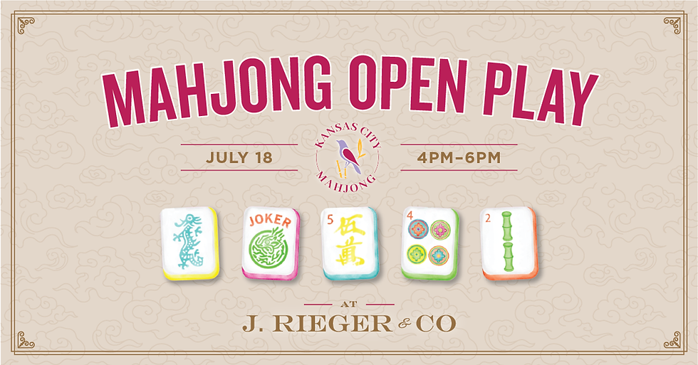 Open Play Mahjong at J. Rieger & Co.