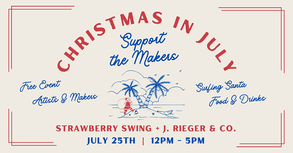 Christmas in July with Strawberry Swing
