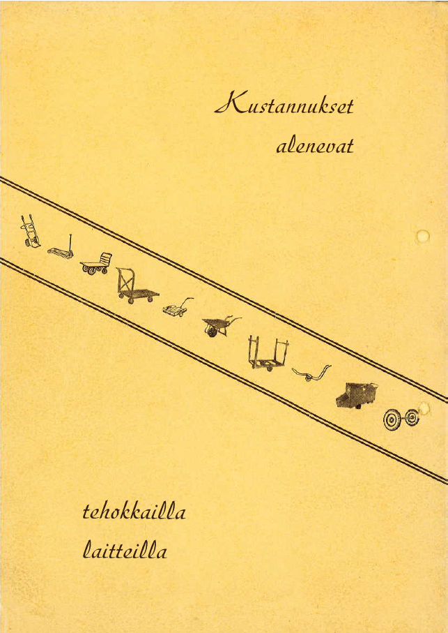 Rengastalo esite vuodelta 1954 takakansi