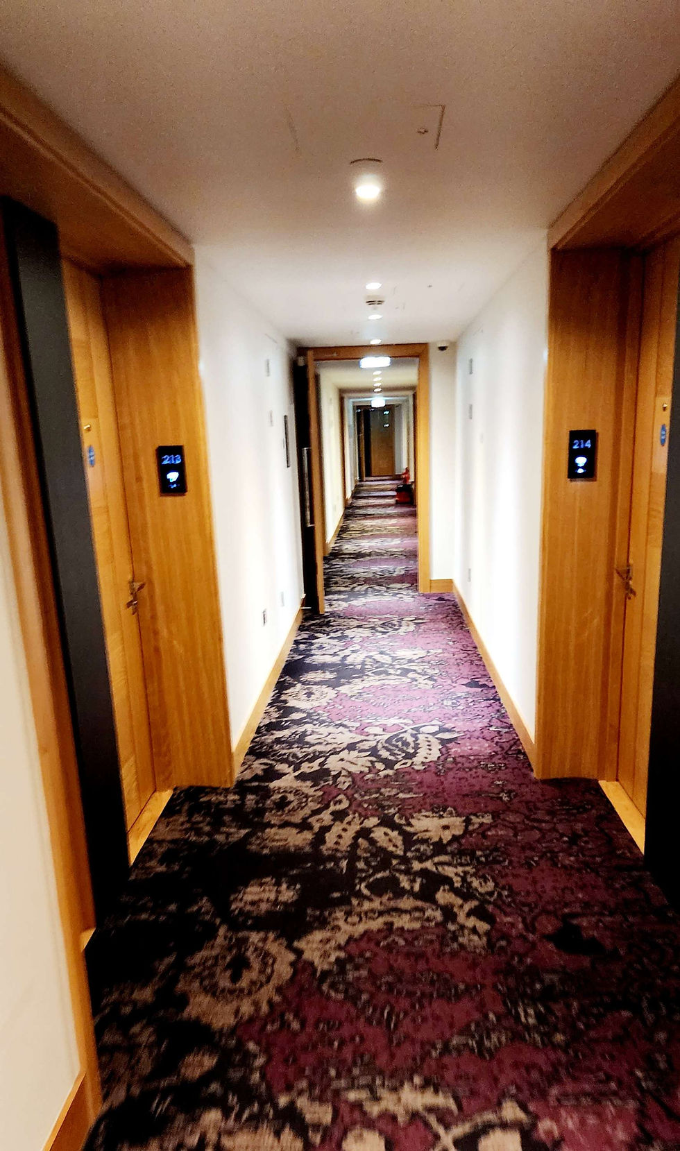 A hotel hallway