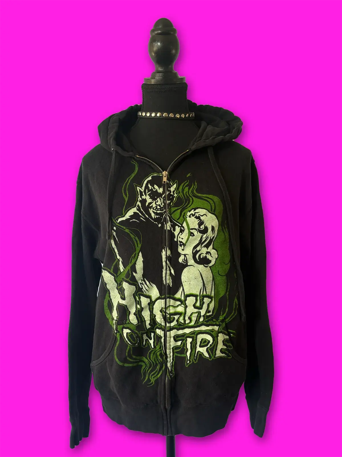 High on Fire RARE Tour Zip Up Hoodie
