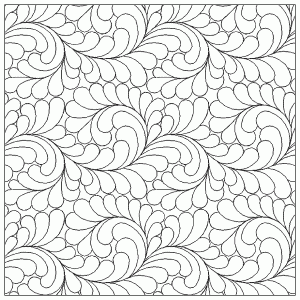 Damask Feathers Pantograph