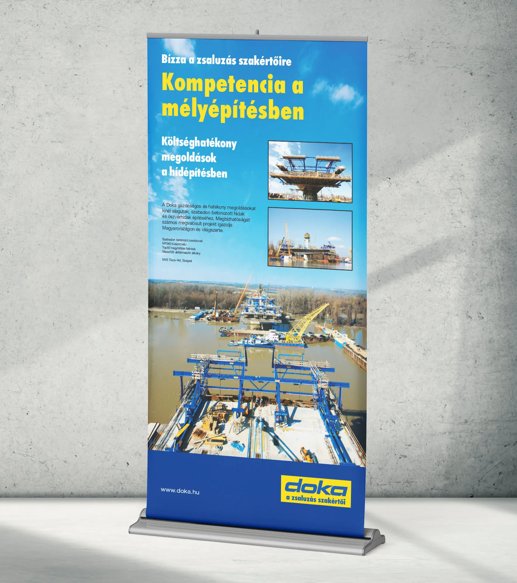 A Magyar Doka vállalati arculat – Rollup