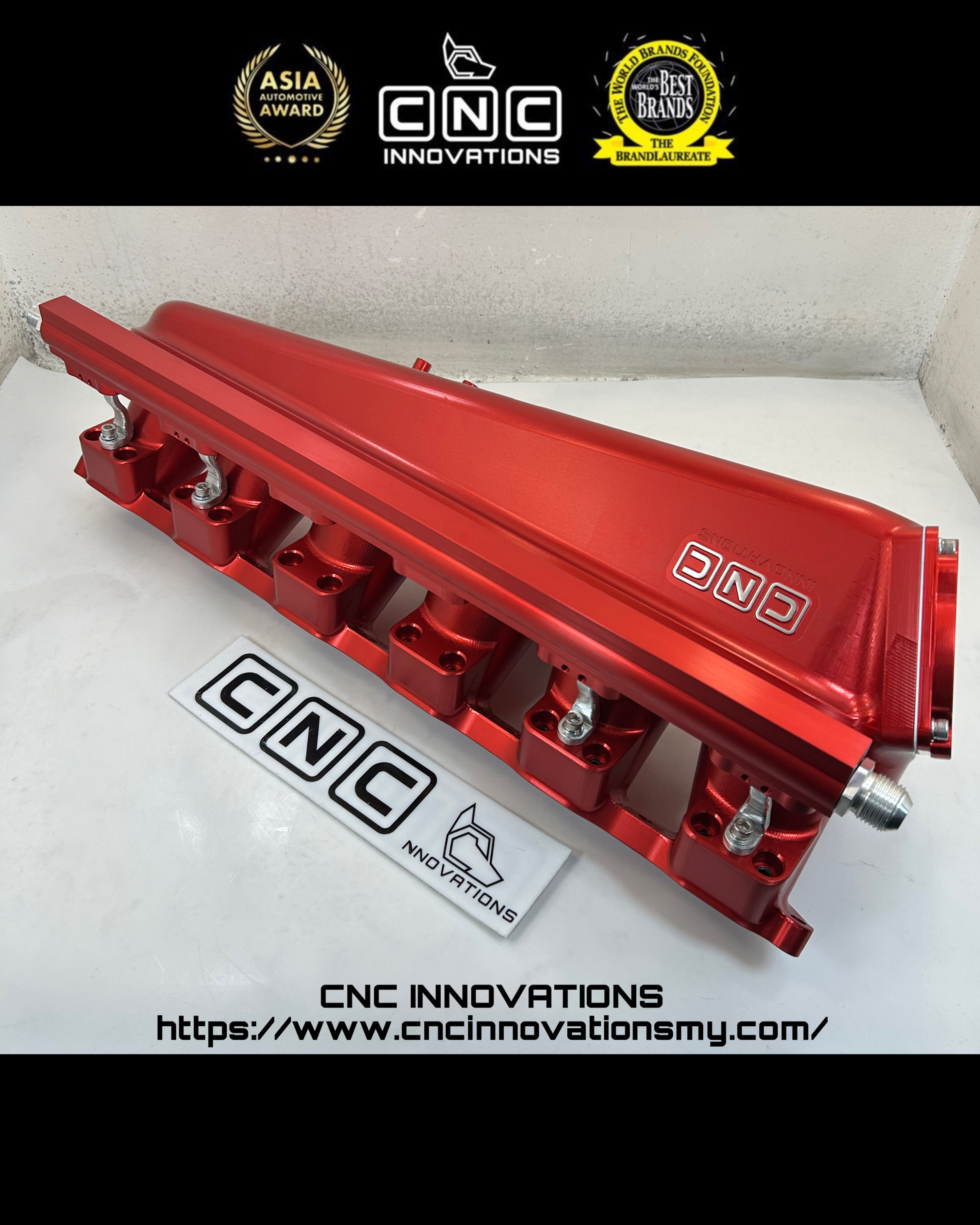 BMW E34 M5 S38B38 BILLET SIDE-FEED TWIN INJECTORS INTAKE MANIFOLD