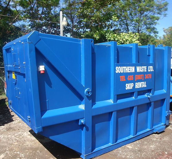 Blue mobile compactor