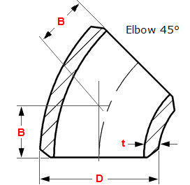 Stainless Steel 45° Elbow