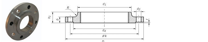 Dimensions & Masses DIN 2565Flange Threaded