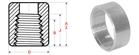 What is threaded half coupling?
