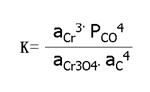 Reaction equilibrium constant