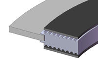 Kammprofile gasket with loose outer ring